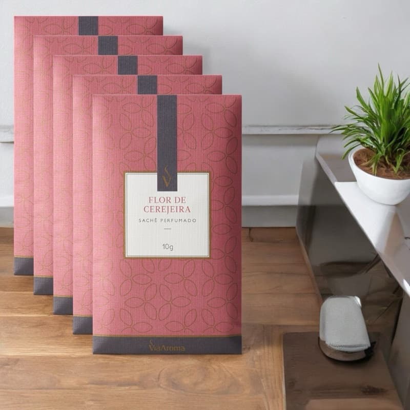 Kit Sachês Perfumados 10g - Via Aroma - Para Gavetas, Roupeiro, Automóvel, e Bolsa.