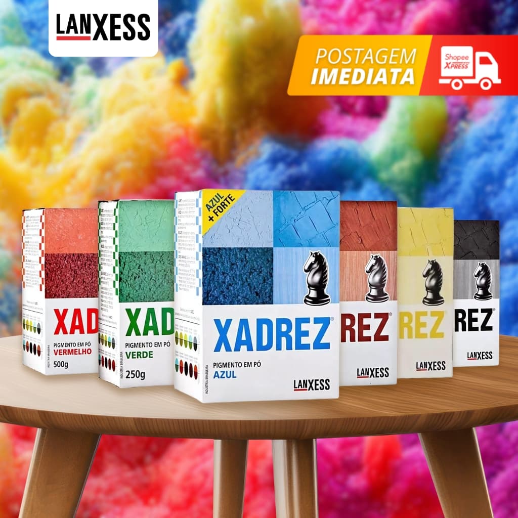 Pigmento Corante Xadrez em Pó Todas as Cores 250g Tonalizante em pó / Pigmentos para tintas