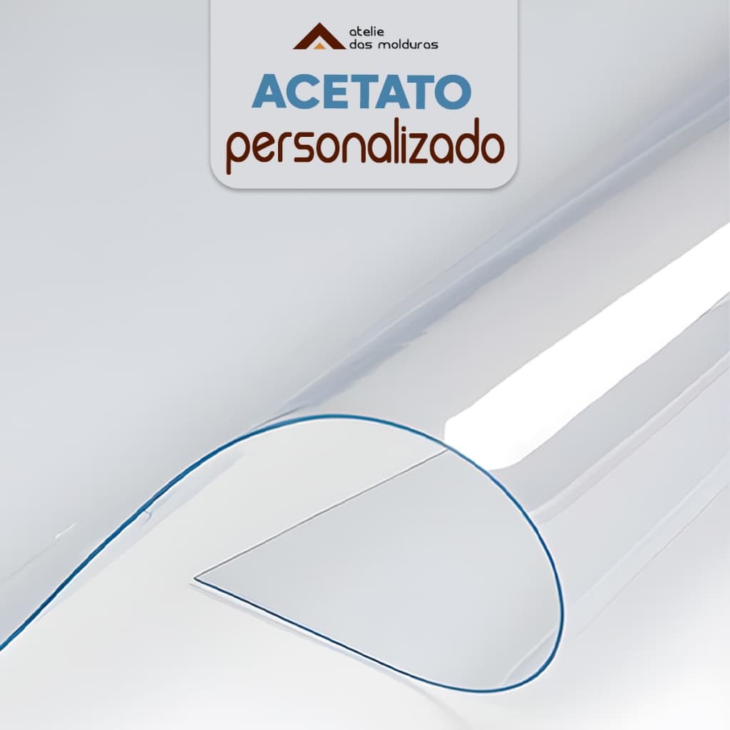 Folha de Acetato Transparente Artesanato 0,21 micras Para Proteção Molduras
