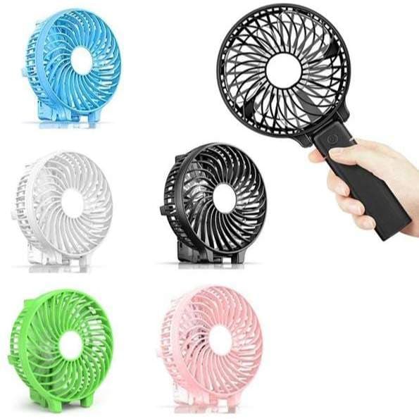 Mini Ventilador De Mão Portátil Recarregável 3 Velocidade