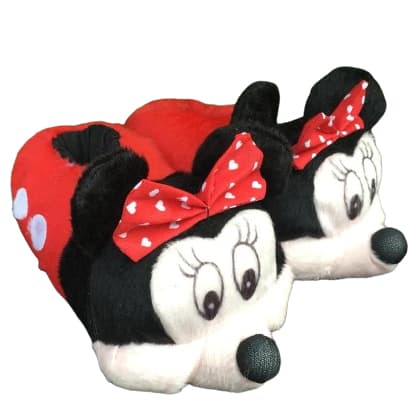 PANTUFA FEMININA LINDA COM LAÇO VERMELHO