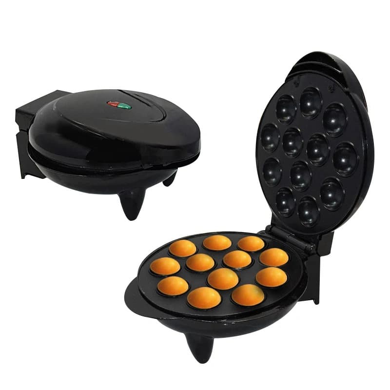 Maquina De Pão de Queijo Takoyaki Donuts Crepeira Bolinhos De Chuva 110v / 220v Forminhas Multiuso