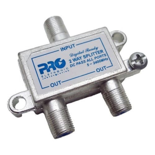 Divisor De Antena Alta 1 x 2 Saídas - ProEletronic 5 - 2400