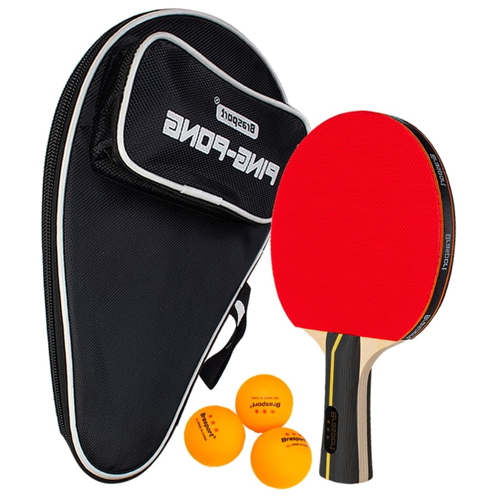 Raquete de Ping Pong Tenis De Mesa Profissional 3 Bolinhas 3 Estrelas Raqueteira Case Bolsa Capa
