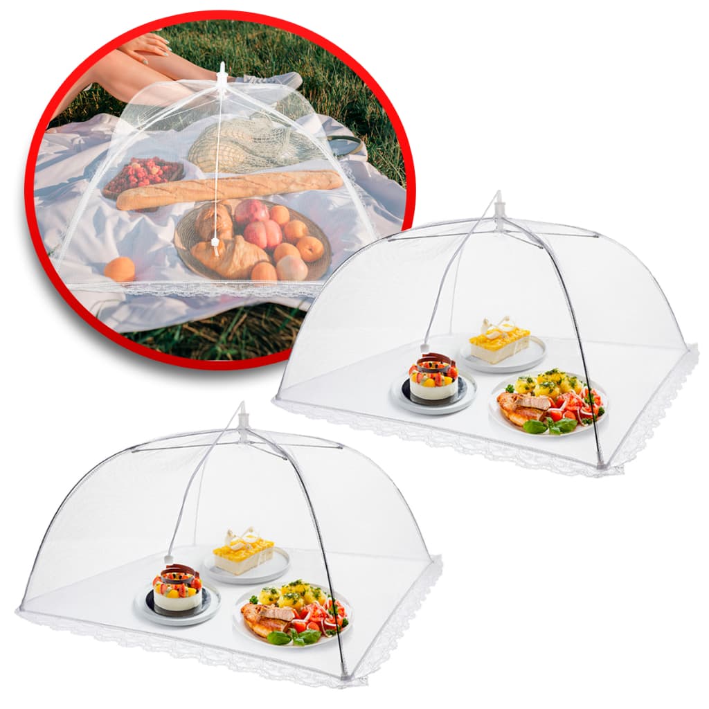 8 Tela Protetor Mosquiteiro Para Alimentos Frutas 35cm x 35cm Contra Insetos Anti Mosquito Poeira