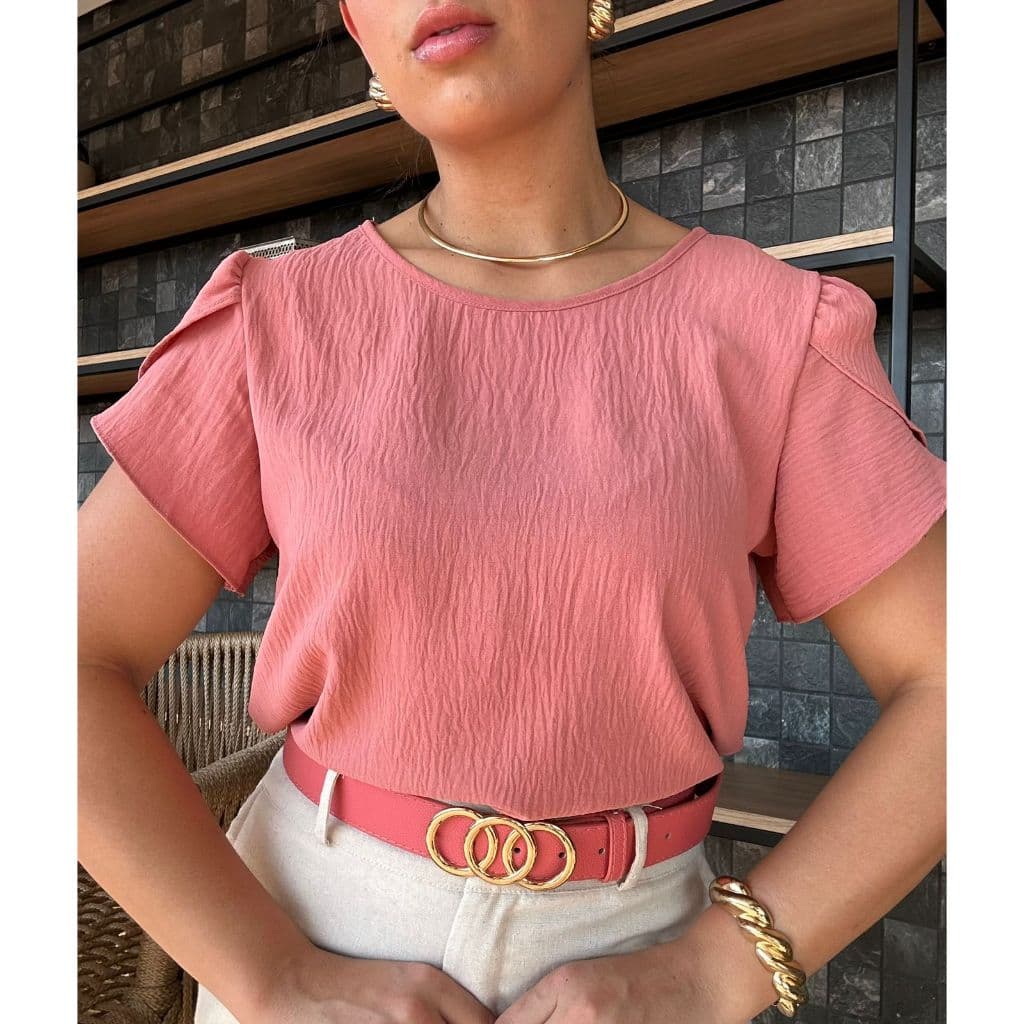 Blusa Feminina Duna Megan Manga Bufante Não Amassa Plus Size P ao G3 Moda Evangélica Trabalho Elegante