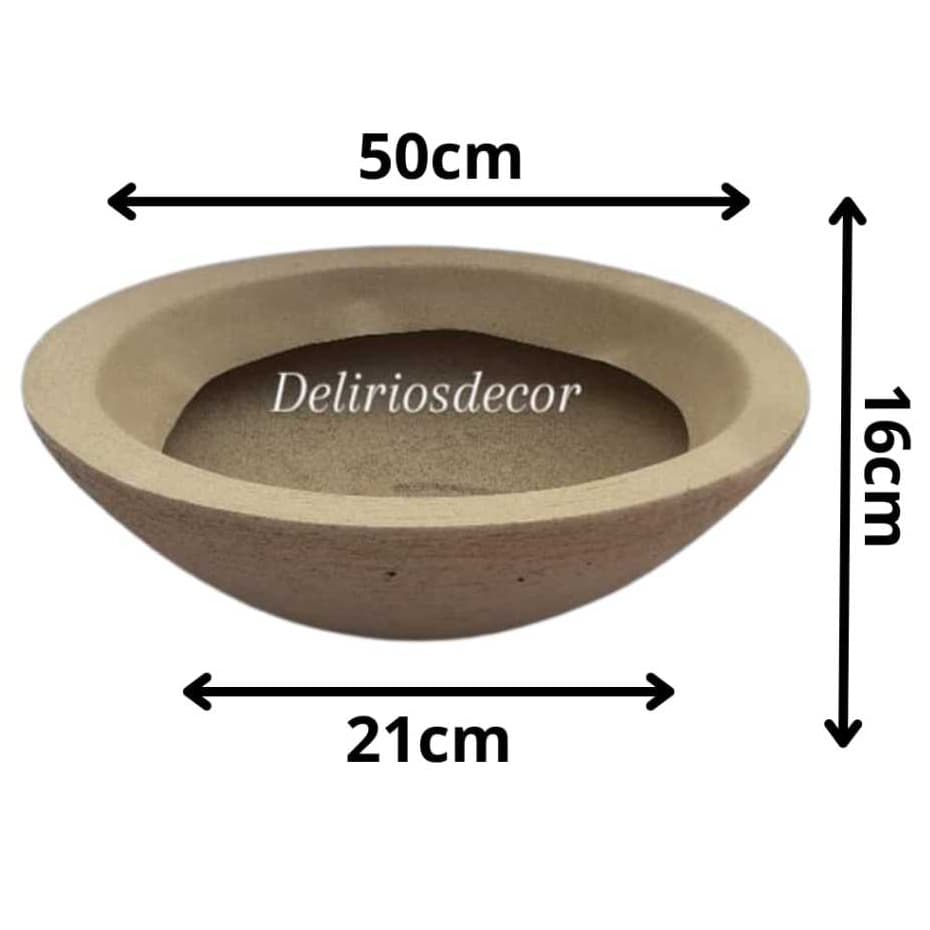 Vaso de Planta Decorativo Reciclável em Polietileno, Bacia  Cód. 61