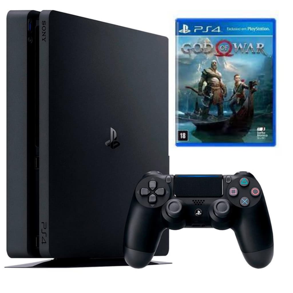 Ps4 Playstation 4 Slim 500 Gb Semi Novo + 1 Jogo