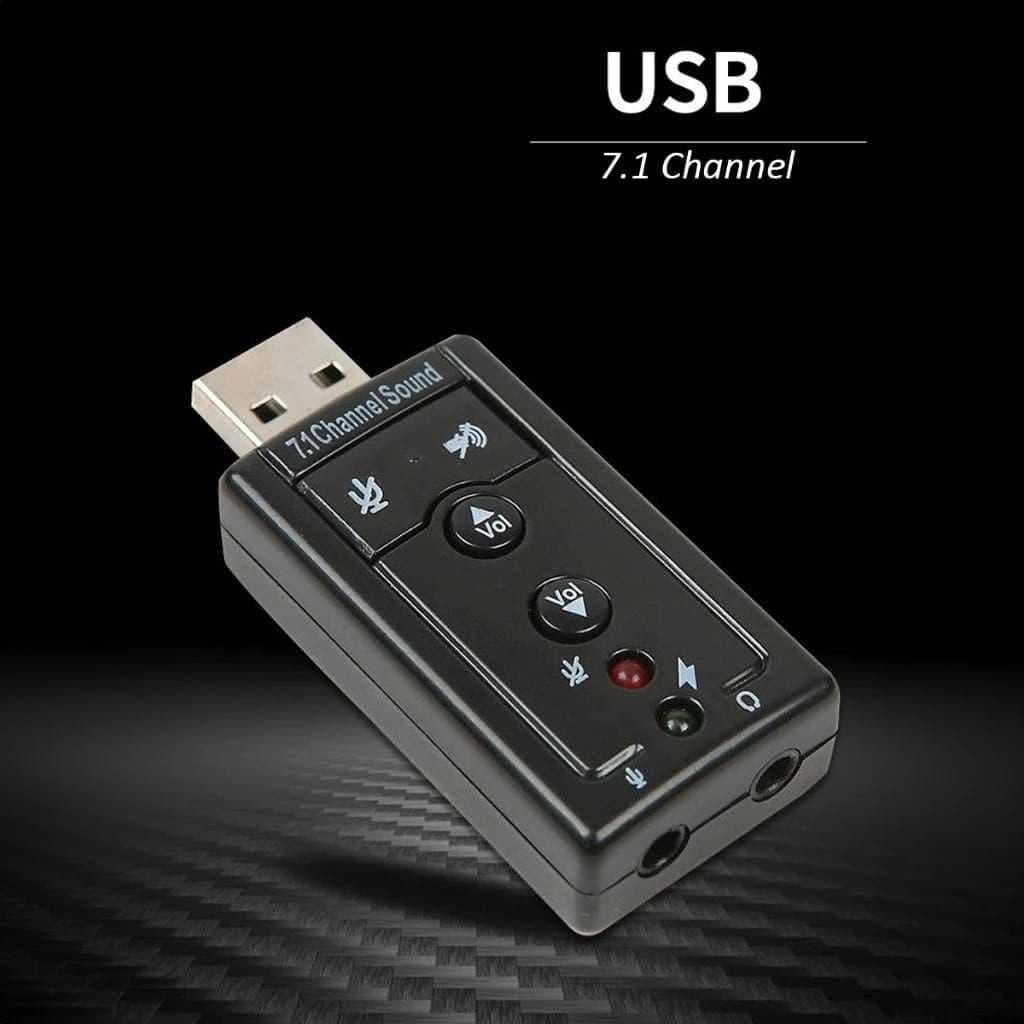 Placa De Som Profissional Exbom Áudio Externo Adaptador Usb 7.1 Pc, Notebook e Video Game P2