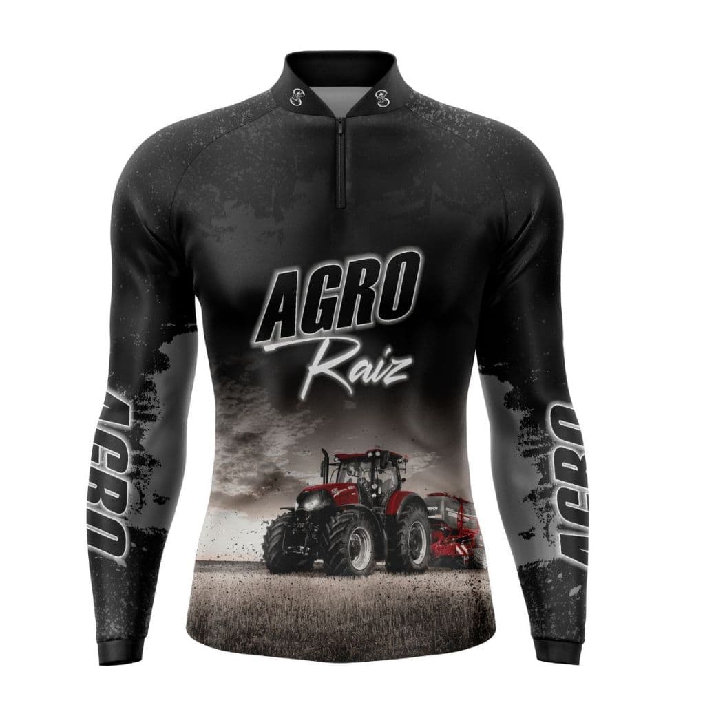 Camisa Esportiva Manga Longa Masculina - Não desbota - com Proteção UV 50+ | Estampada - Frescor e Durabilidade