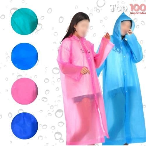 Capa de Chuva Transparente Reutilizável H835