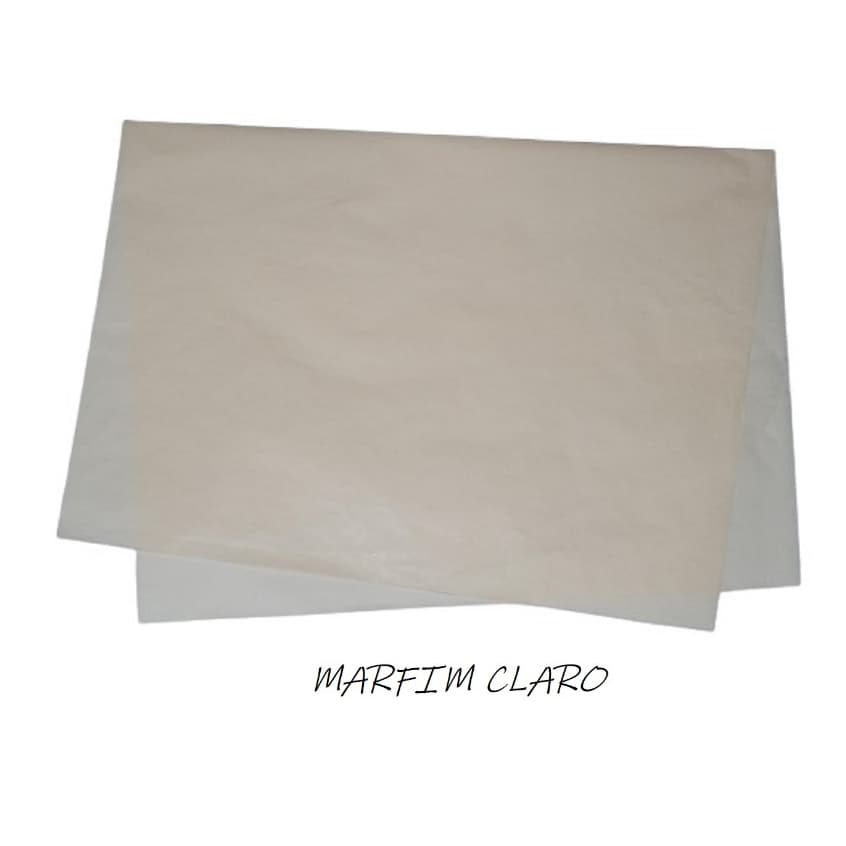 Papel de Seda Marfim Claro AC 173 50x70 cm  Pacote C/100 Unidades