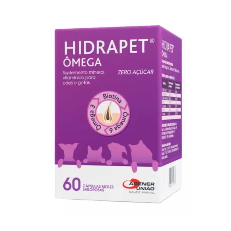 Hidrapet Ômega Zero Acúcar C/ 60 Cáp. Cães E Gatos Agener