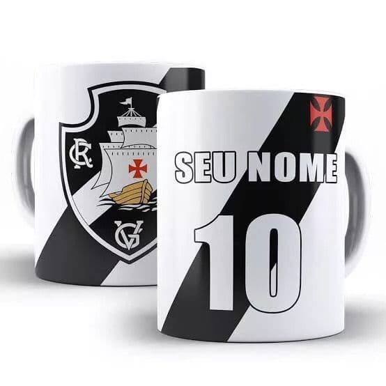 Caneca do Vasco da gama Personalizada com Nome