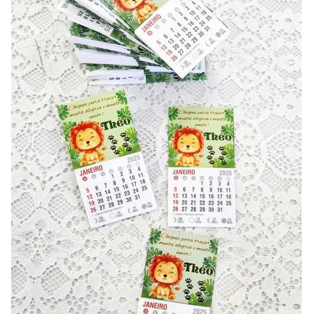 20 Mini Calendário Personalizado 2026