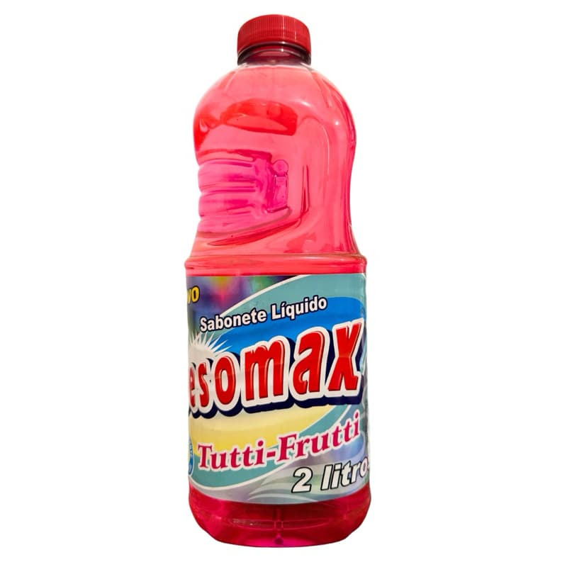 Sabonete Líquido 2 Litros Para Mãos Tutti-Frutti Morango Camomila Erva-Doce Dovolex Desomax