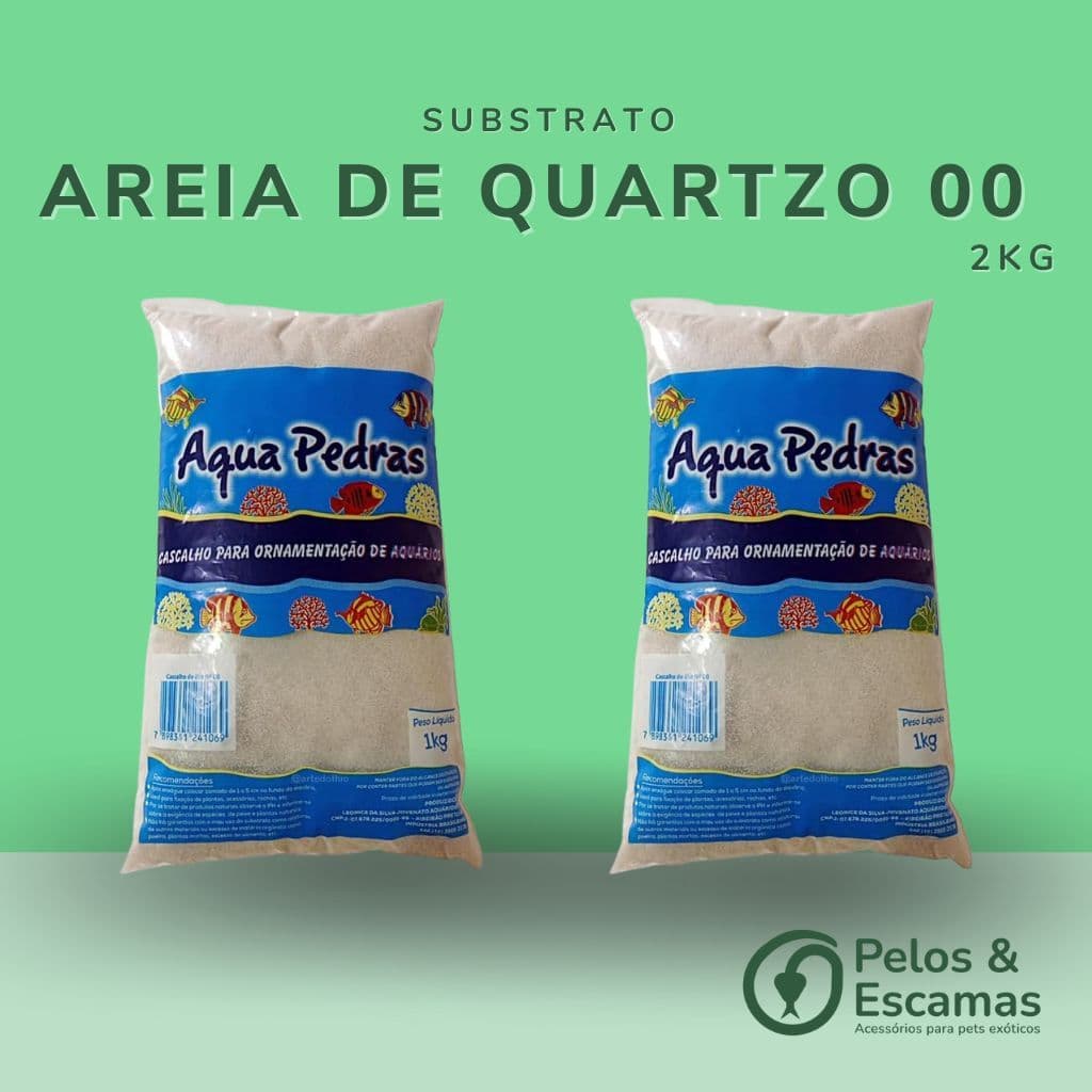 2Kg Areia de Quartzo nº 00 - Banho a Seco para Roedores