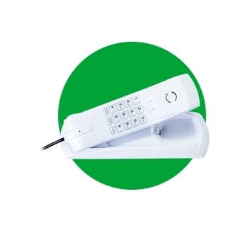 Telefone/Interfone Gondola com fio longo TC20 Branco Intelbras.