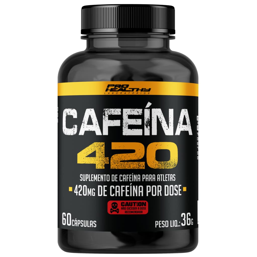Cafeína 420 - Pote 60 Cápsulas - Pro Healthy