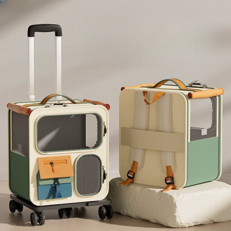 Carrinho Bolsa Mochila Mala de Transporte Pet  Viagem Mala para Cachorros e Gato Cabine  024-182