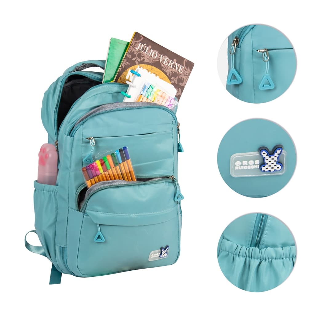 Mochila Escolar Infantil Feminina Estilo Porta de Geladeira Confortável Ergonômica e Resistente para Atividades Diárias