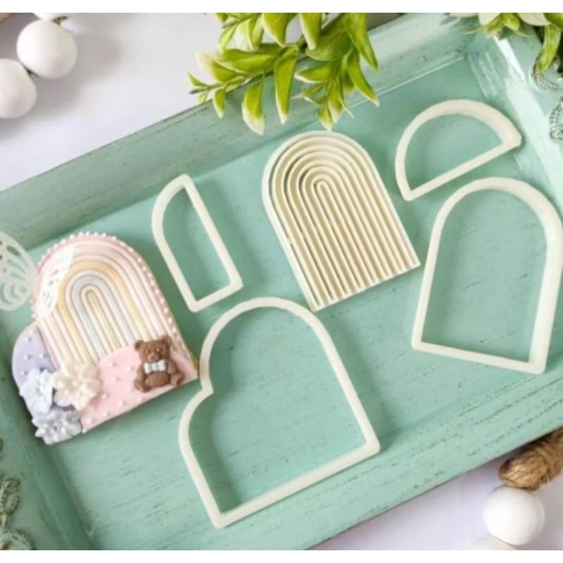 Cortador Moldura Portal Duplo com Arco Marcador 9CM X 9CM LINHA PREMIUM