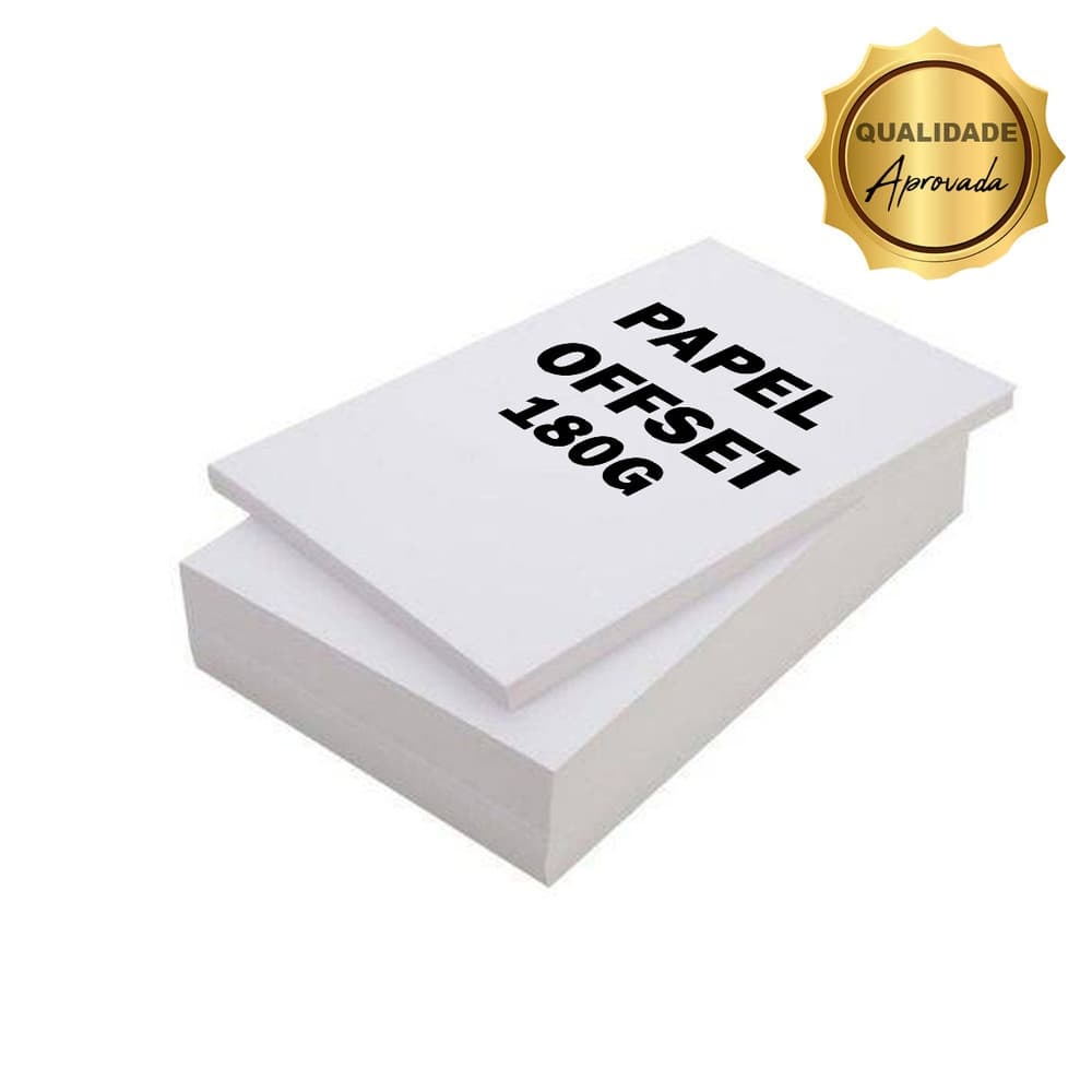 Papel Offset Sulfite 180g Branco Ótima Qualidade A4