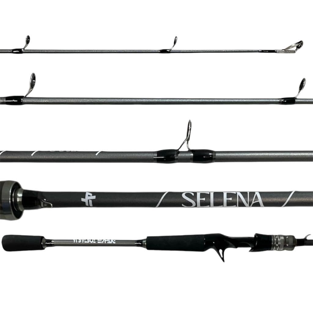Vara Pesca Selena Carretilha ou Molinete 7-14lbs Carbono Albatroz 2 Partes