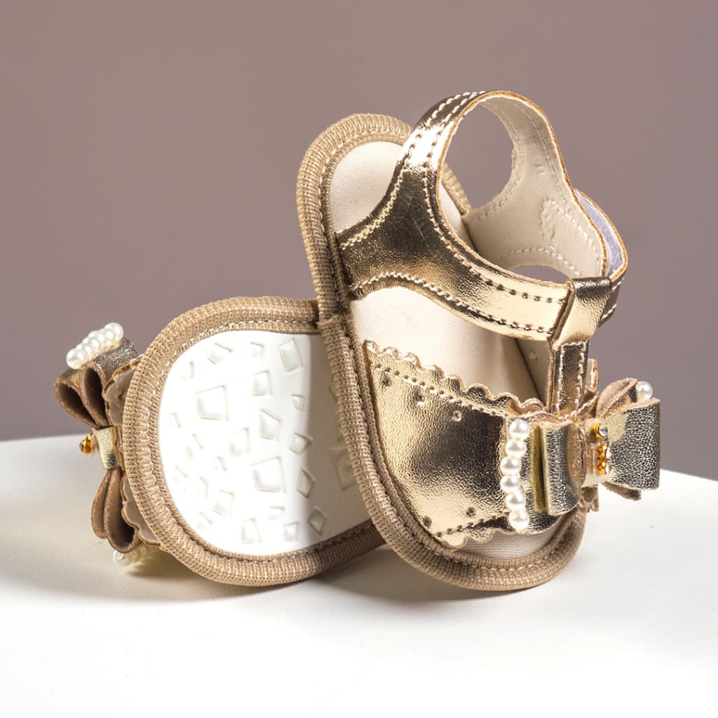 Sandália Bebê  Menina Infantil Confortável Feminina Batizado Laço Promoção Lisa Shoes Envio Já