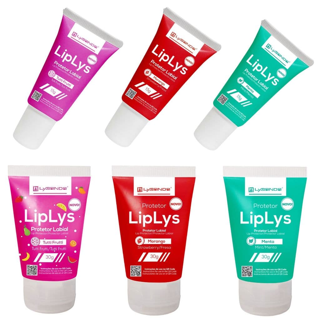 LipLys Hidratante Protetor Labial - Hidratante Para Lábios Ressecados - Lysanda