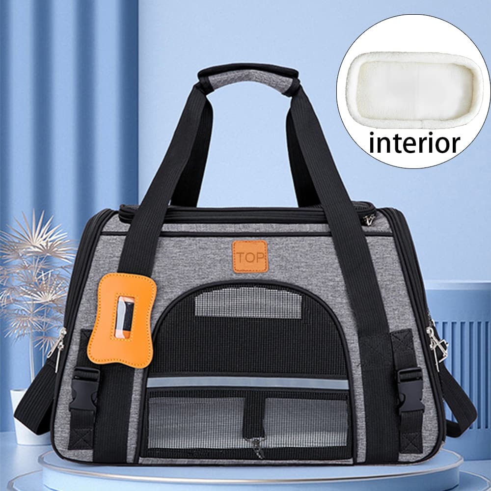 Bolsa Pet  Top De Transporte Para Cães E Gatos compatível com mala de viagem, novidade