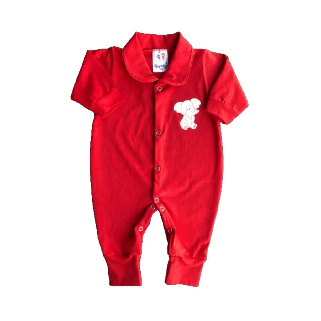 Macacão Meia Malha Lisa 100% Algodão