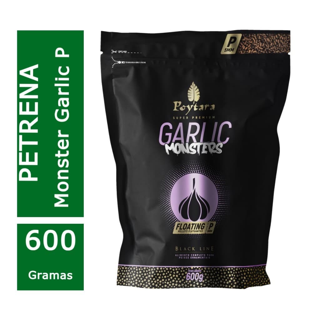 Ração Black Monsters Garlic Floanting P 600g