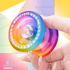Yoyo de Rolamento Magicyoyo K1 Profissional Com Rolamento Concavo Dourado ioio Com Super Tecnologia Atual  + 5 Cordinhas