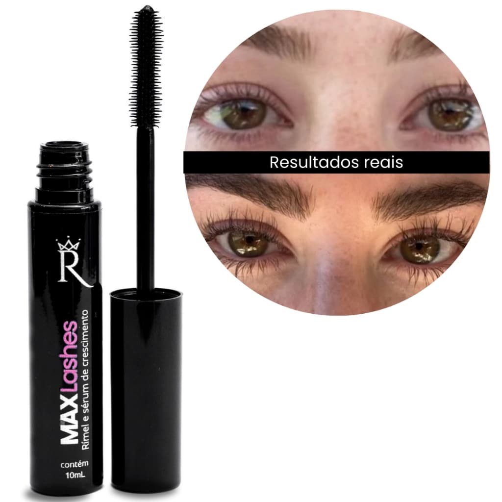 ORIGINAL- Rimel com Serum para Crescimento de Cílios e Sobrancelhas Max Lashes