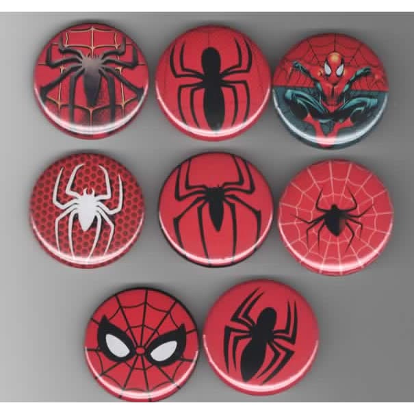 Bottons Broches Homem Aranha (4,5cm)