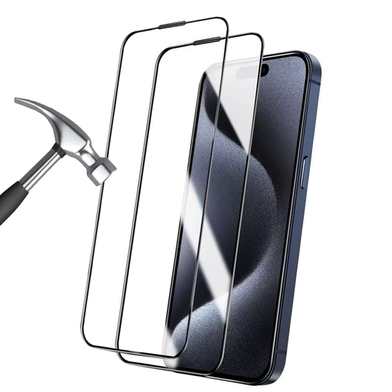 PELÍCULA para IPHONE 11/12/13/14/15/16 PRO MAX Película de Vidro 3D 9D