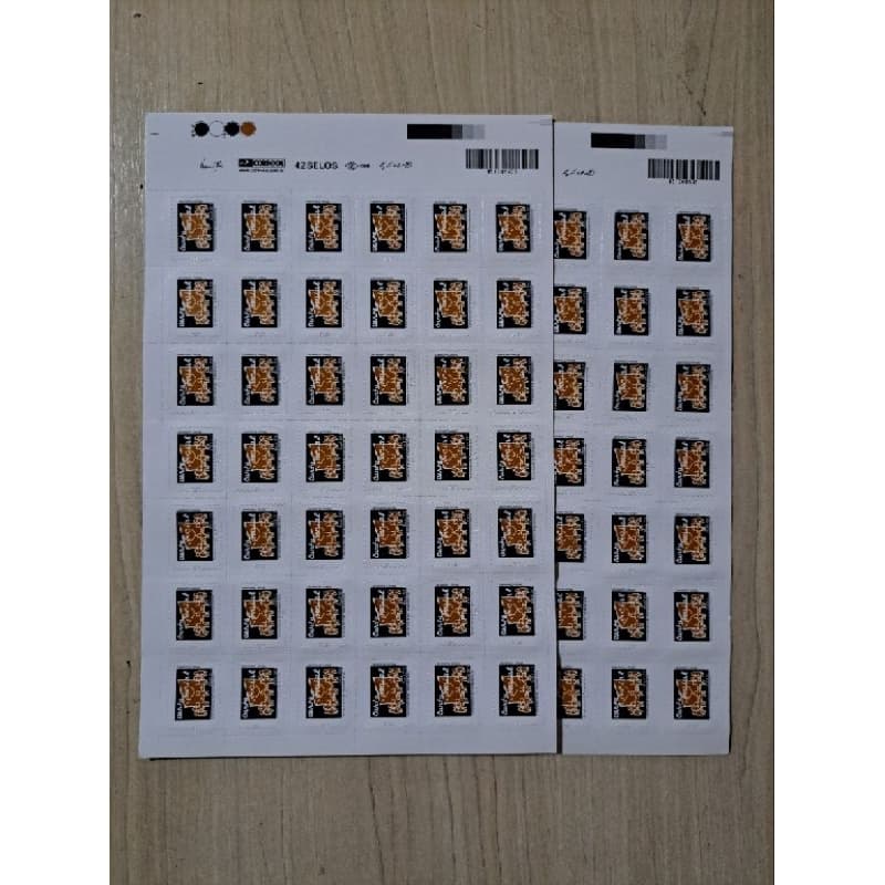 Selo Carta social (2 folhas do selo carta social)