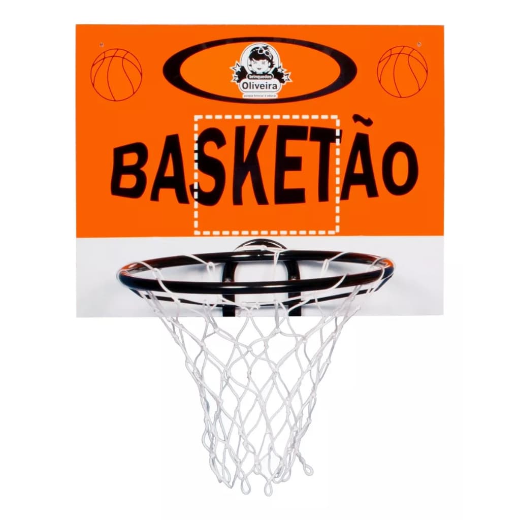 Tabela De Basquete Basketão Com Rede De Nylon Brinquedo Oferta tabela para parede de basquete