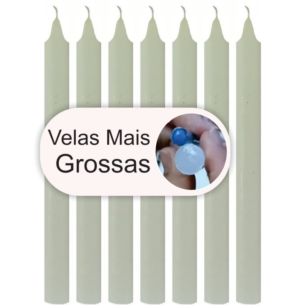 Velas Palito Branca 50 unidades -  18cm de altura