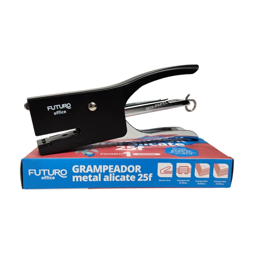 Grampeador Alicate 26/6 Futuro Office Fechamento de Embalagens