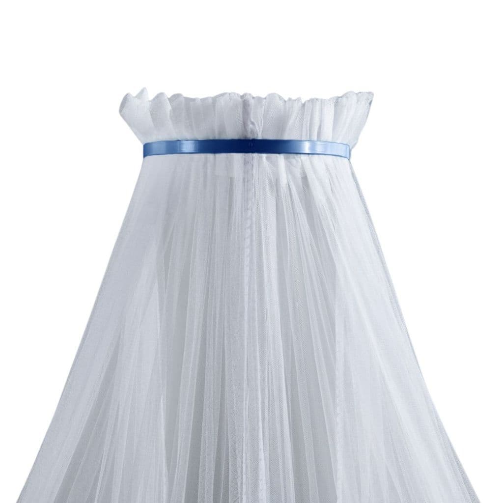 Kit Dossel Mosquiteiro Parede Quarto Bebe Berço Americano Nacional Menino Simples Liso Azul Marinho