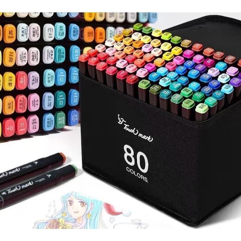 24/36/48/60/80 Cores touch marker Caneta Marcadora Com Ponta Dupla/Pintura De Arte/Aquarela/Material Escolar/Escritório