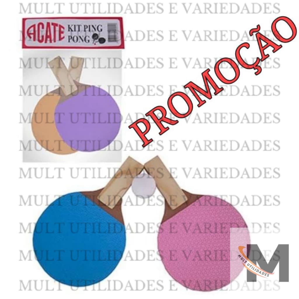 Raquete ping pong tênis de mesa jogo criança E adulto 2 Raquete 1 bolinha