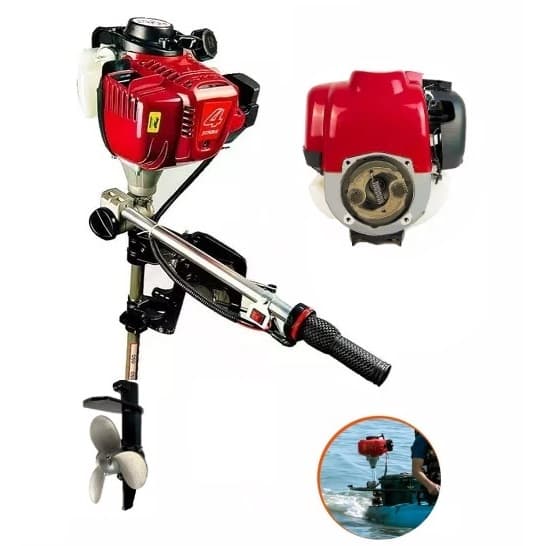 Motor de popa para barco Pesca 4 TEMPO bote caiaque Embarcação até 5 metrôs