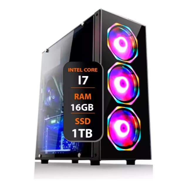 Pc Computador Gamer I7 4°ger 16gb Ssd 1tb Placa De Video 4gb