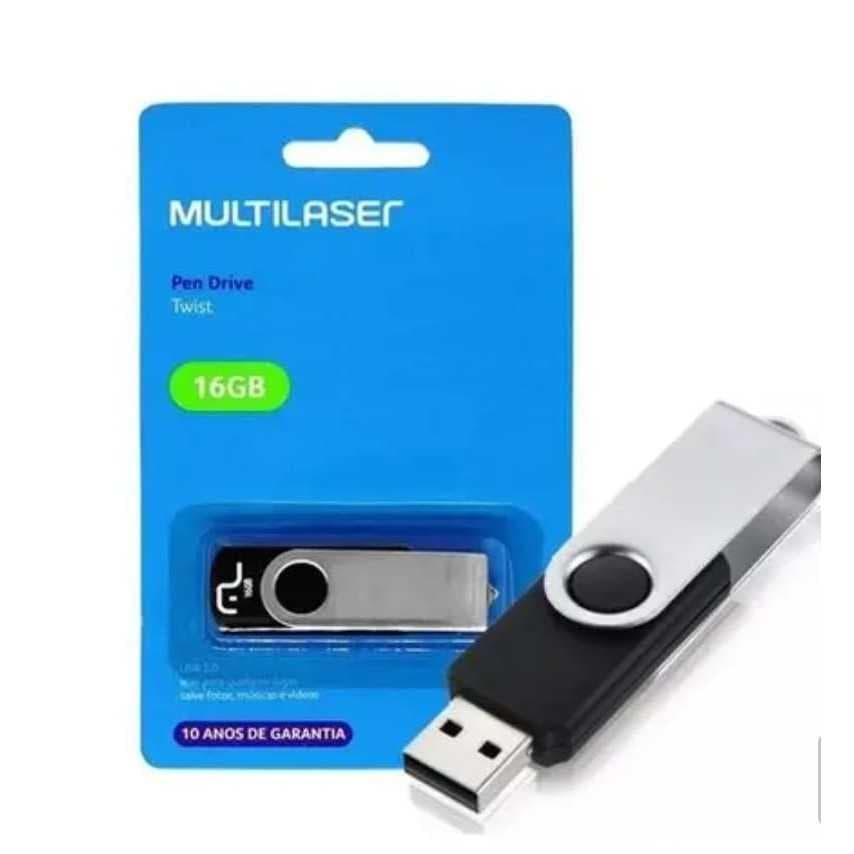 Pendrive 16gb Multilaser Pd588 Usb 2.0 Original