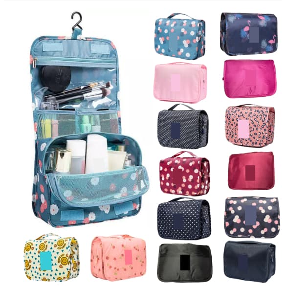 Necessaire Organizadora Bolsa Viagem Higiene Pessoal Com Divisória Cabide Gancho