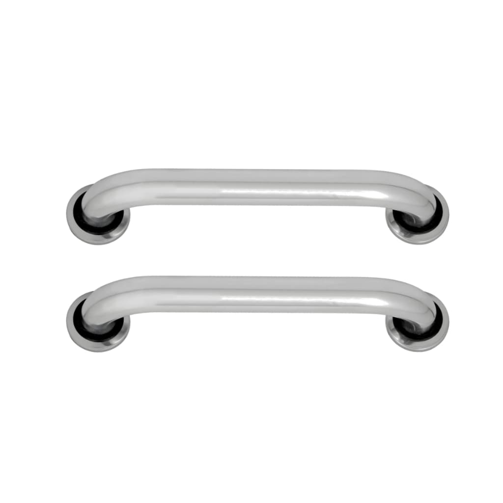 Kit 2 Barras de Apoio de 30cm Alça Suporte Deficiente Idoso Banheiro