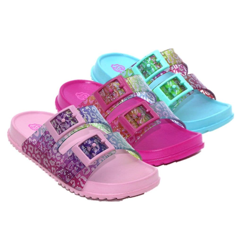 Chinelo Birken Sandália Infantil Slide Birken EVA Fivelas Confortável Animal Print